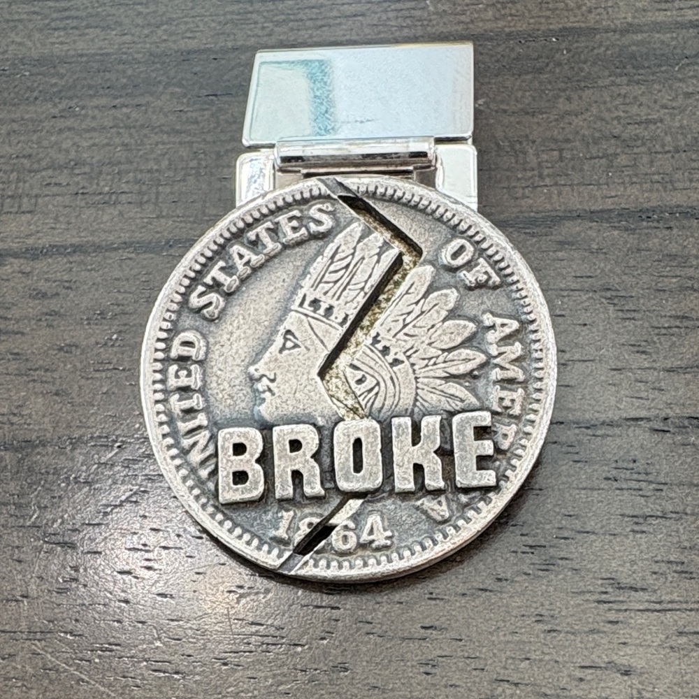 Sterling Silver Coin Money Clip